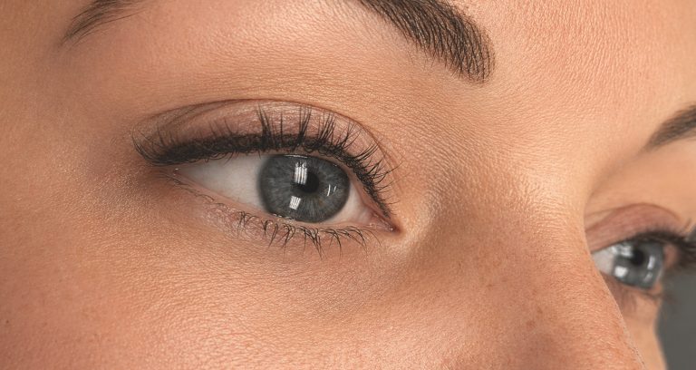 Close-up of natural permanent eyeliner results on a client serving the Salt Lake City and Salt Lake County, Utah area.