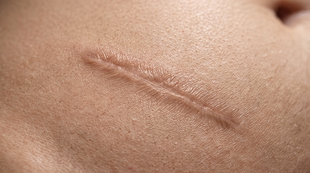 Tummy scar camouflage